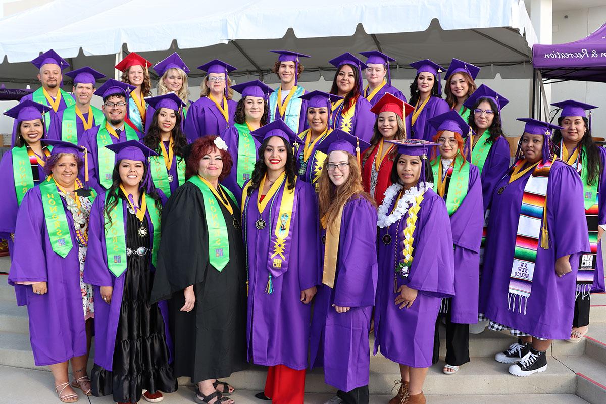 Group of SJC Honor Roll Students at Graduation.